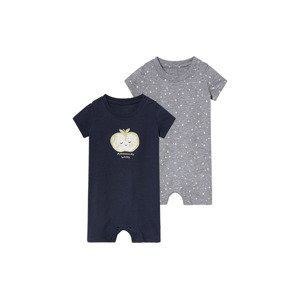 lupilu® Chlapčenské pyžamo pre bábätká (62/68, sivá/navy modrá)