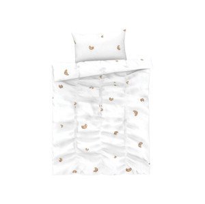 LIVARNO home Detská posteľná bielizeň, 90 x 130 cm, 40 x 60 cm (croissanty)