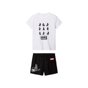 Chlapčenské krátke pyžamo (134/140, biela/čierna)