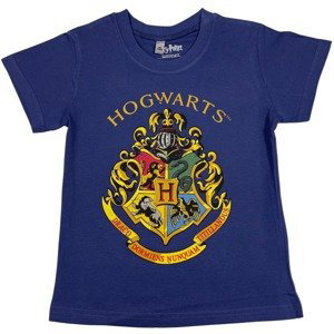 Setino Detské tričko - Harry Potter Hogwarts modré Veľkosť - deti: 140