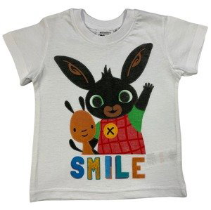 Setino Chlapčenské tričko - Bing Smile biele Veľkosť - deti: 104