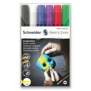 Akrylový popisovač Schneider Paint-It 310 súprava V1, 6 farieb