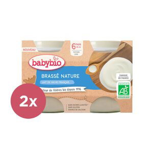 2x BABYBIO Brassé z francúzskeho mlieka natur 2x130 g