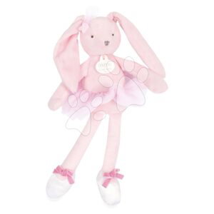 Plyšová bábika zajačik Bunny My Doudou Ballerine Doudou et Compagnie ružová 30 cm v darčekovom balení od 0 mes